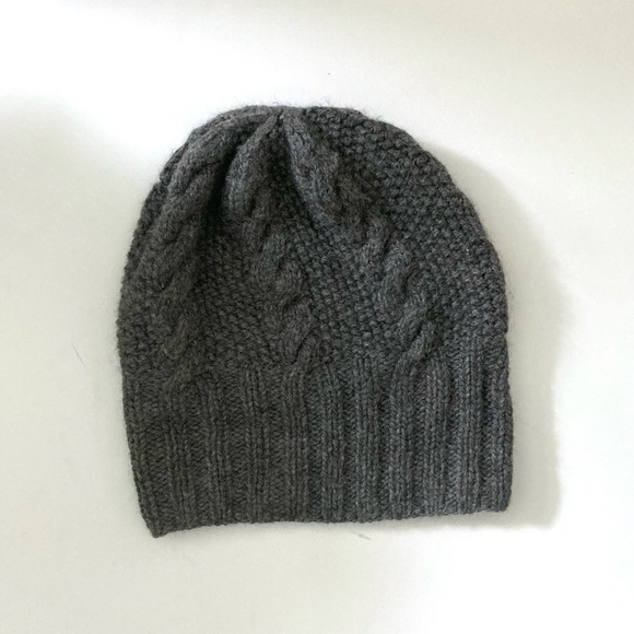 Eugenia Kim Wool Cable Knit Beanie Hat Grey main image 4